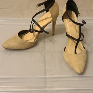 JustFab Cross-Strap Heels